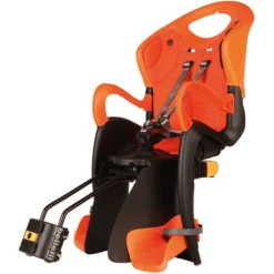 BELLELLI Fahrradsitz Tiger Reclining B-Fix Frame Mount Grey/ Orange