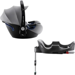 Britax Römer Babyschale Baby-Safe 2 I-Size Cool Flow - Silver Inklusive Flex Base