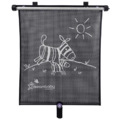 Dreambaby® Autofensterrollo Doppelseitig Bedruckt - Verstellbar, Zebra