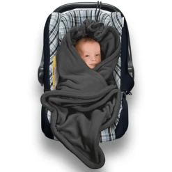 Hoppediz Einschlagdecke Fleece Anthrazit