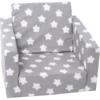 Knorr Toys®Singlesofa - "Grey White Stars"