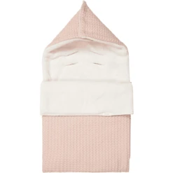 Koeka Fußsack 0+ 3 Punkte Plüsch Oslo Rosa/Kiesel