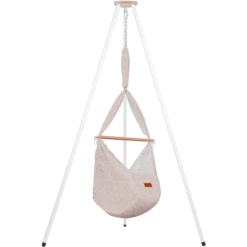 SCHMUSEWOLKE Baby Federwiege Clouds AltRosa Mit Tipi Weiß